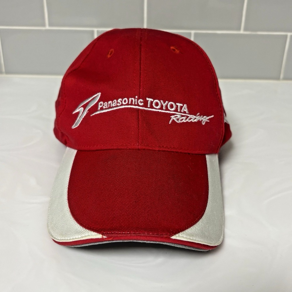 Vintage Panasonic Toyota Racing Cap Red 00s Race Formula 1 Team Hat F1